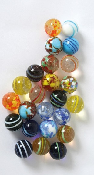 verschiedenen Farben 45 Stück Glasmurmeln Murmeln Spielzeug 16 mm 