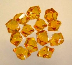 Acryldekosteine, klein, maisgelb-goldgelb, 500 gr.-Sparpackung