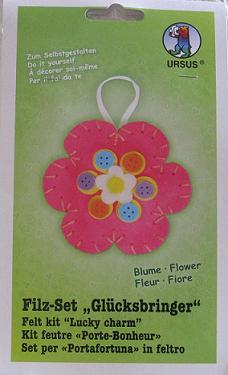 Filz Bastelset Glücksbringer, Blume