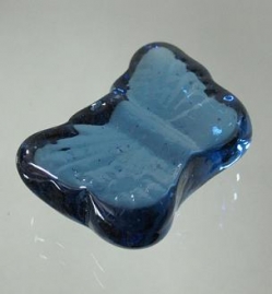 Motive Glassteine, Schmetterling, blau, 200 gr-Netz