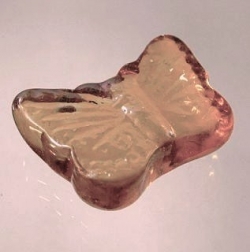 Motive Glassteine, Schmetterling, lachs-rosé, 200 gr-Netz