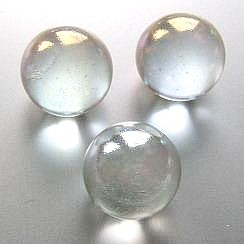 Glaskugeln irisierend klar, 25 mm, Kilo