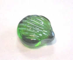 Motive Glassteine, Muscheln flach und oval, grün, 100 gr-Beutel