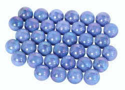 Glaskugeln opal glänzend, eisblau, ca. 22 mm, 1,1 KG in Dose