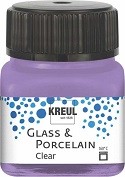 Glas- und Porzellanmalfarbe transparent, flieder, 20 ml Glas