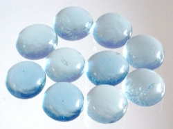 Glasnuggets mini, türkis- blaumix, 14-15 mm, 100 gr