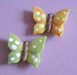Polyresin Schmetterling 30 mm, 4 Stück