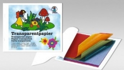 Transparentpapier 14 x 20 cm von URSUS®, bunt sortiert, 10 Bögen sortiert