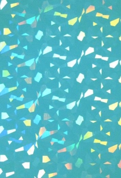 Verzierwachsplatte glitzer - irise pastellblau, 1 Stück
