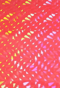 Verzierwachsplatte glitzer - irise, rot, 1 Stück