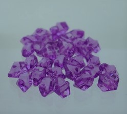 Geschenkbox Acryldekosteine, klein, lila-violett,  80 gr.