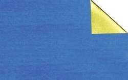 Alubastelfolie Standard, Rolle, 50 x 80 cm, blau/gold