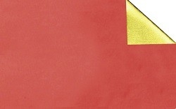 Alubastelfolie Standard, Rolle, 50 x 80 cm, rot/gold
