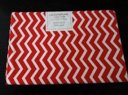 Resposten Stoffzuschnitt Baumwolle 40 x 60 cm, Zackenmuster