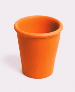 Restposten Blumen- und Rosentontopf terrakotta, innen glasiert, 12 x 17 cm