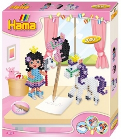 Bügelperlen midi Geschenkpackung, Ponyspaß