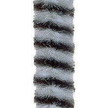 Pfeifenputzer gemustert schwarz-grau, Ø 8 mm, 1 Stück