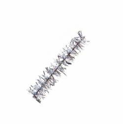 Pfeifenputzer metallic silber, Ø 8 mm, 10 Stück-Packung