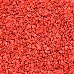 Dekogranulat, rot, 2 bis 4 mm / Kilo