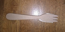 Restposten Ornament aus Pappart, Gabel