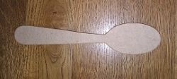 Restposten Ornament aus Pappart, Löffel