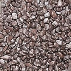 Sonderfarbe Dekogranulat poliert, mocca metallic, 6 bis 8 mm / 500 gr