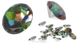 Set Glasdiamanten Mix für Dekozwecke, bunt schimmernd
