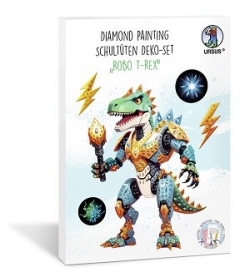 Schultüten Bastelset Junge, Diamond Painting, Robo T-Rex
