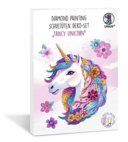 Schultüten Bastelset Mädchen, Diamond Painting, Fancy unicorn