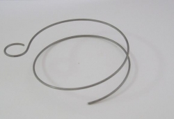 Ringspirale Feng Shui roh aus Edelstahl, matt, für 25 mm Kugeln