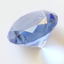 1 Glasdiamanten blau-grün facettenschliff,synthetisches Kristallglas 12 mm Ø 