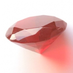 Deko Glasdiamant Kristall, rubinrot, ca. 50 mm DM, Stück