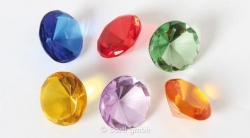 1 Glasdiamanten hell-lila 12 mm Ø facettenschliff synthetisches Kristallglas #61 