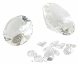 Set Glasdiamanten Mix für Dekozwecke, 18 Stück, klar