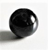 Deko Kristallglaskugel Rundschliff, 30 mm, schwarz opal, Stck.