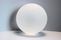 Deko Kristallglaskugel Iceball, Frosteffekt, 100 mm, frostweiss, Stck.