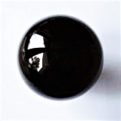 Deko Kristallglaskugel opal, 80 mm, schwarz, Stck.