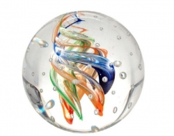 Briefbeschwerer Deko Glaskugel Traumkugel aus Kristallglas Paperweight 211 