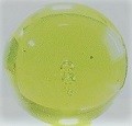Deko Glaskugel 20 mm aus Uranglas, UV-Licht geeignet, gelbgrün
