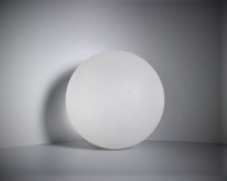 Deko Kristallglaskugel Iceball, Frosteffekt, 50 mm, frostweiss, Stck.