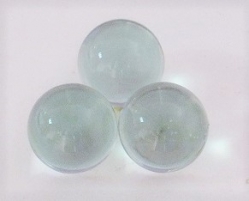 Glaskugeln mini, klar, leicht grünlich schimmernd, 12 mm, 100 gr.