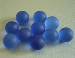 Glaskugeln Frosteffekt, dunkelblau, 16 mm, 500 gr