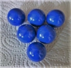 Glaskugeln opak, dunkelblau, 24-25 mm, Kilo