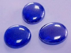 Glasnuggets irisierend, 28-32 mm, kobaltblau, 500 gr