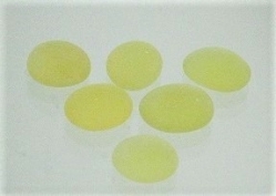 Glasnuggets Frosteffekt, gelb, rund bis leicht oval, 15- 20 mm, 355 gr