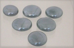 Glasnuggets opal, mittelgrau, 17-20 mm, 250 gr