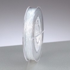 Gummifaden für Perlen, transparent, 0.25 mm , 10 Meter
