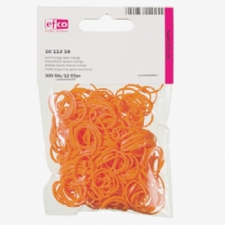 Loom Gummiringe opak, orange, 300 Stck.