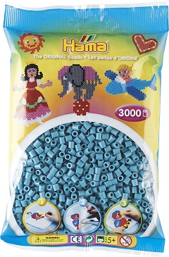 Beutel mit 3000 Bügelperlen Midi, 31-türkis