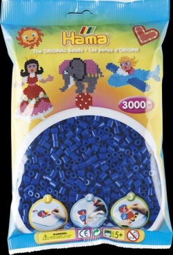 Beutel mit 3000 Bügelperlen Midi, 08-blau